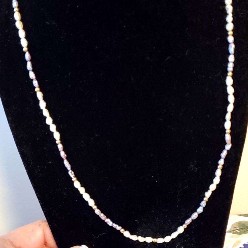 Vintage rice pearls clasp from Czechlosvaki